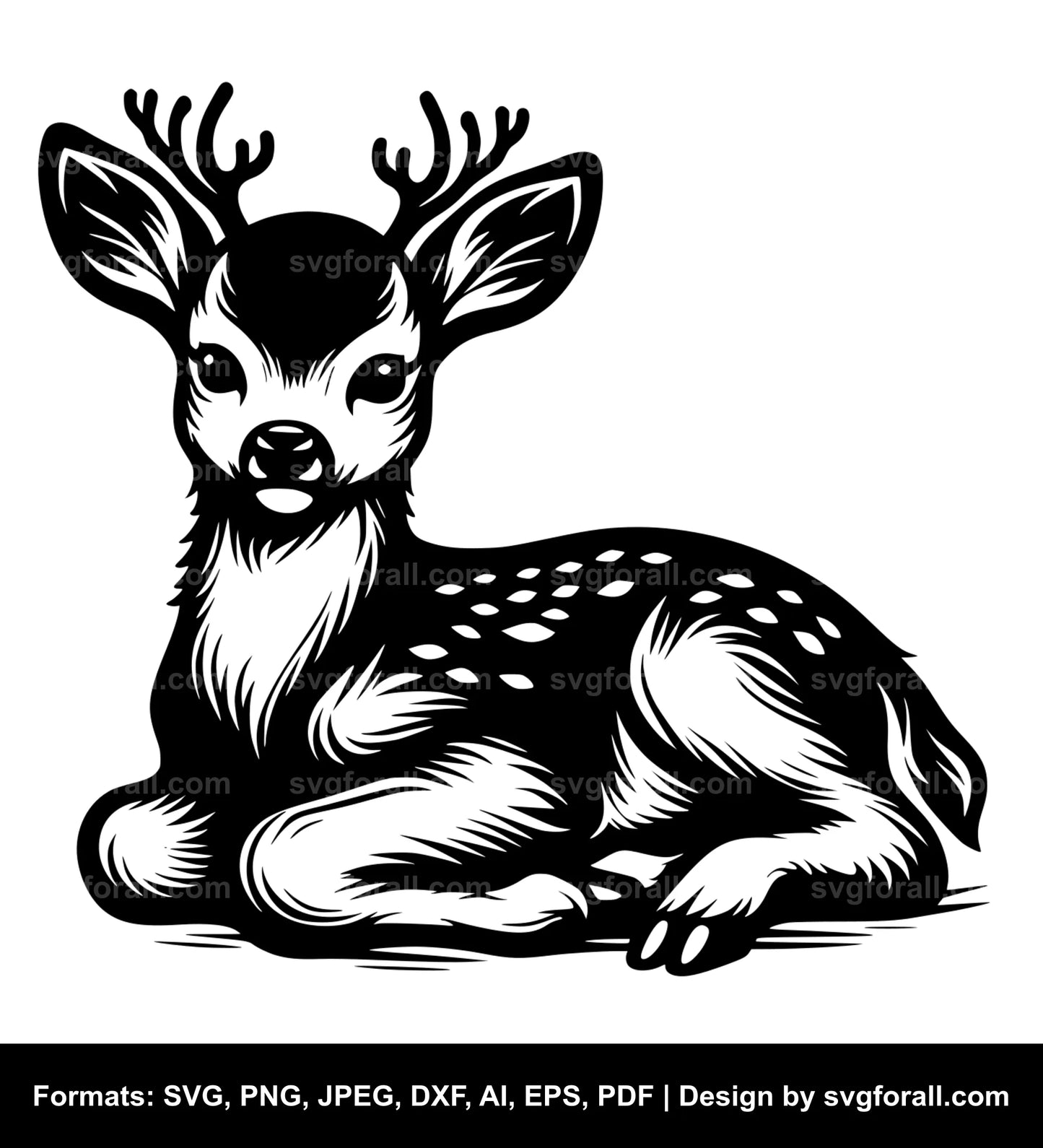 Baby Deer SVG File