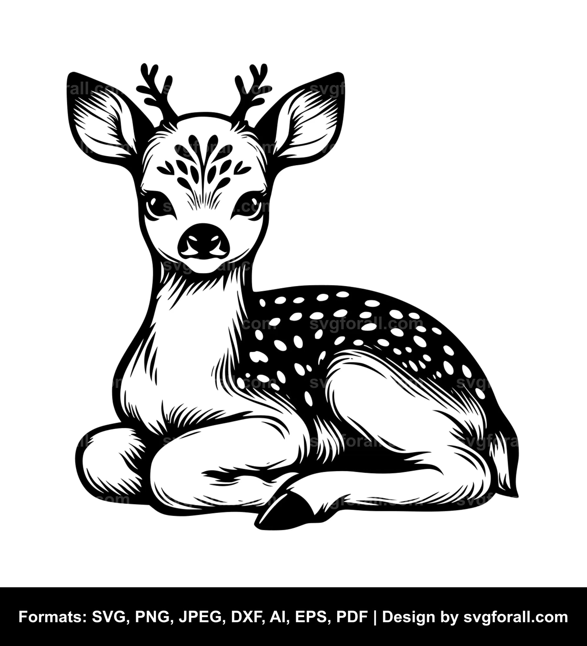 Baby Deer SVG PNG