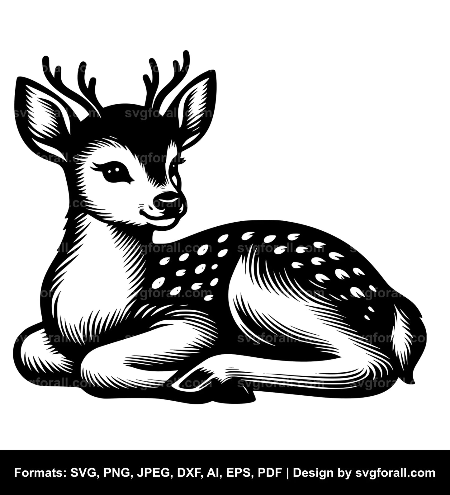 Baby Deer SVG Vector