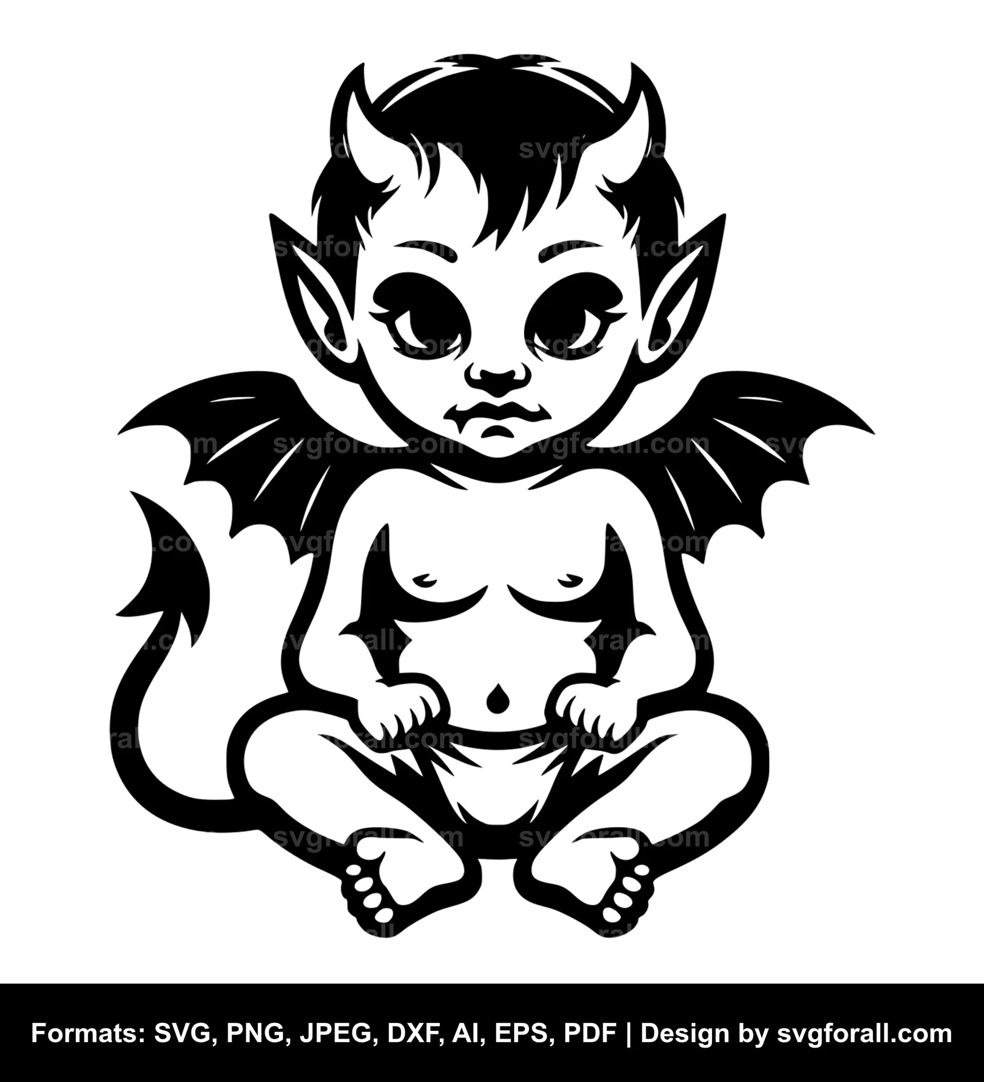 Baby Devil SVG