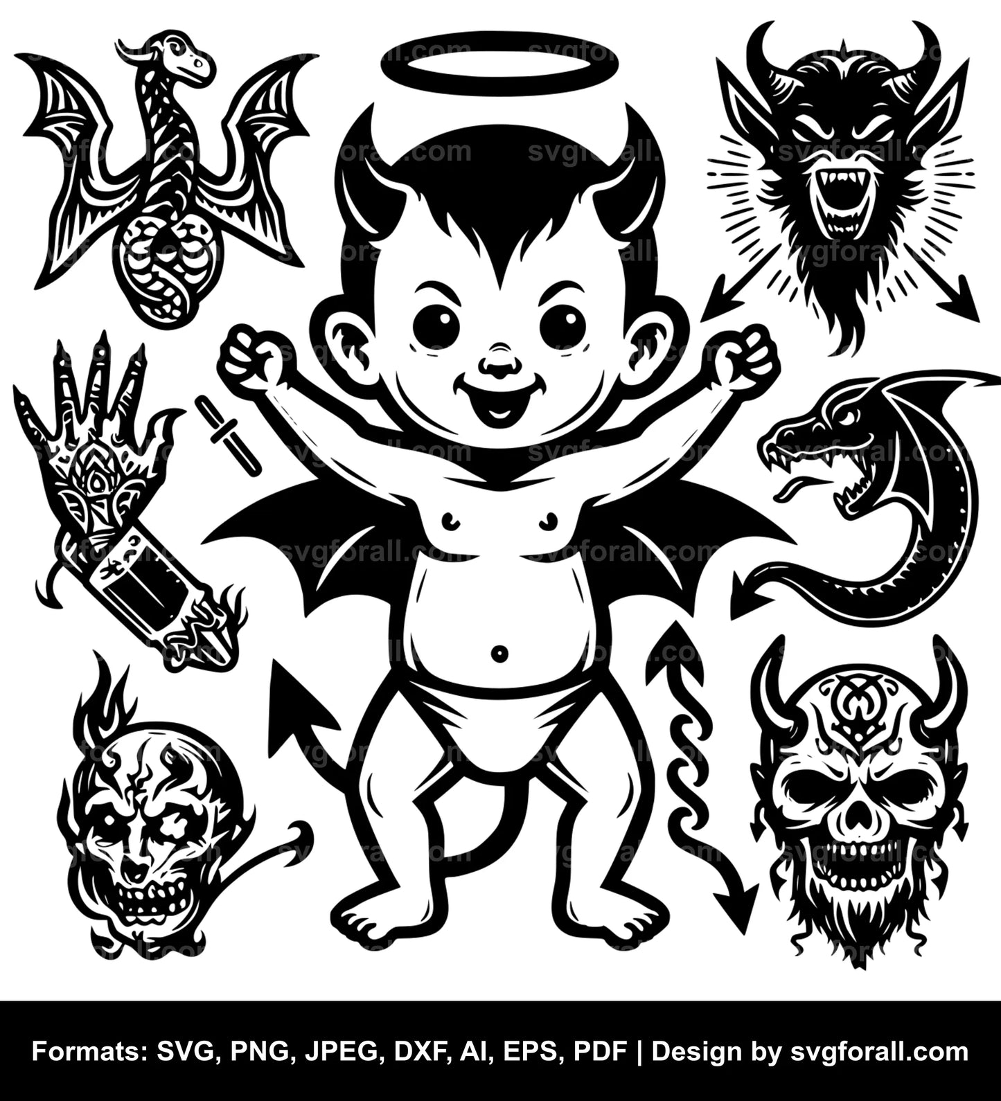 Baby Devil SVG File