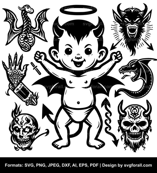 Baby Devil SVG File