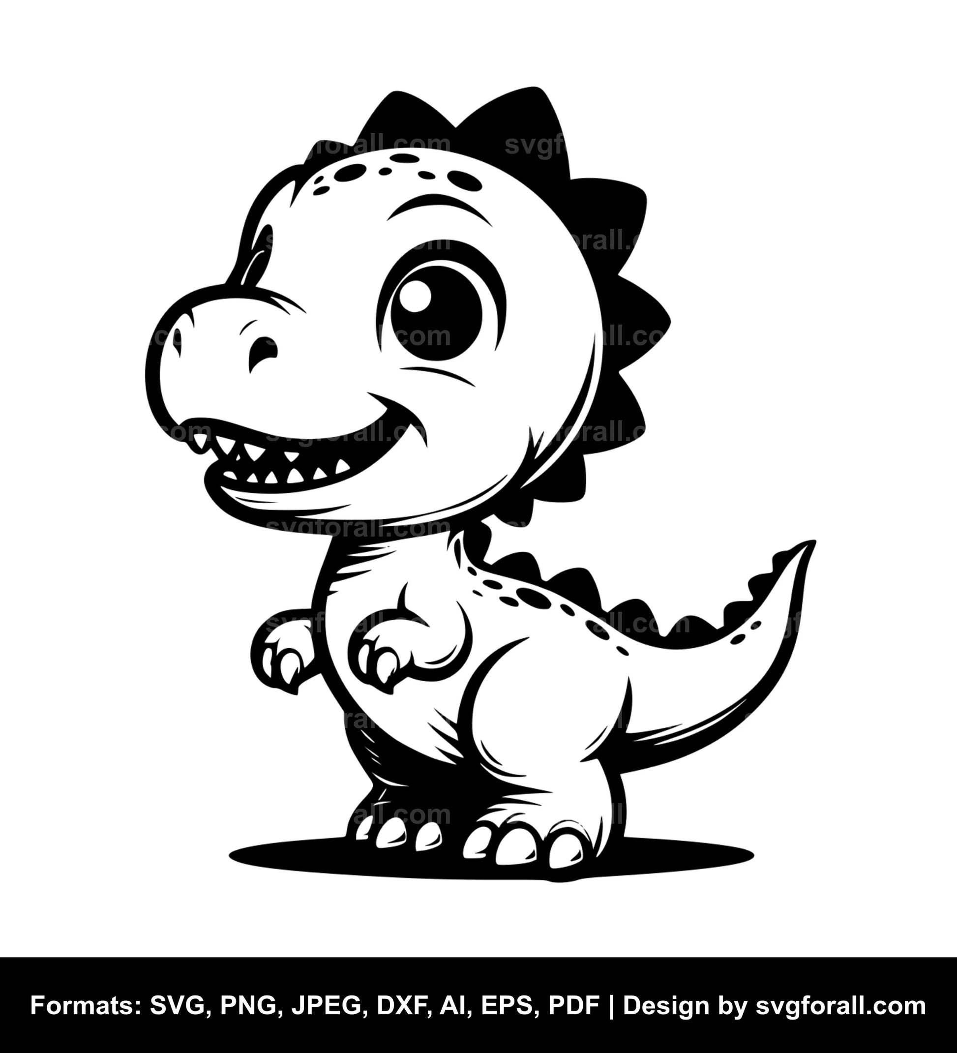 Baby Dinosaur SVG File