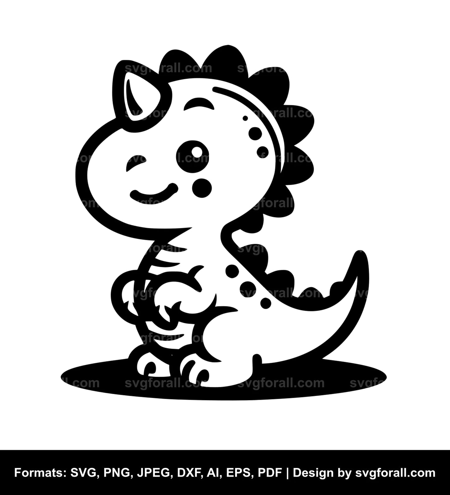 Baby Dinosaur SVG PNG