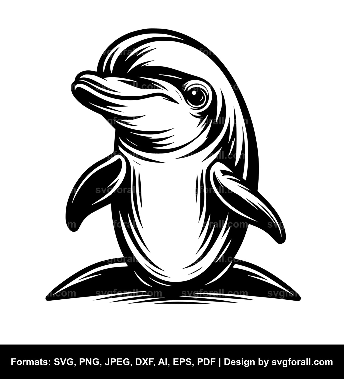 Baby Dolphin SVG File