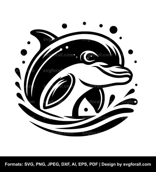 Baby Dolphin SVG PNG