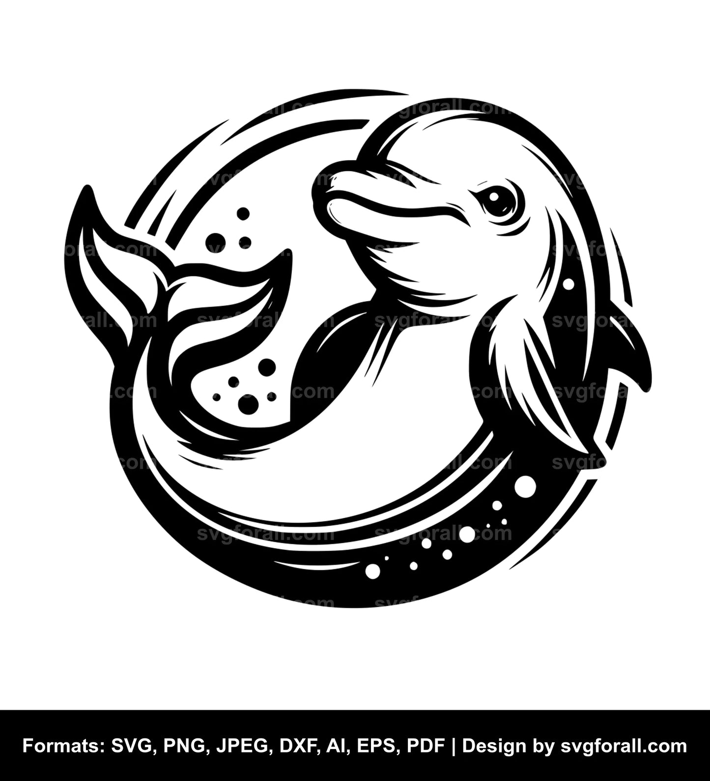 Baby Dolphin Vector SVG