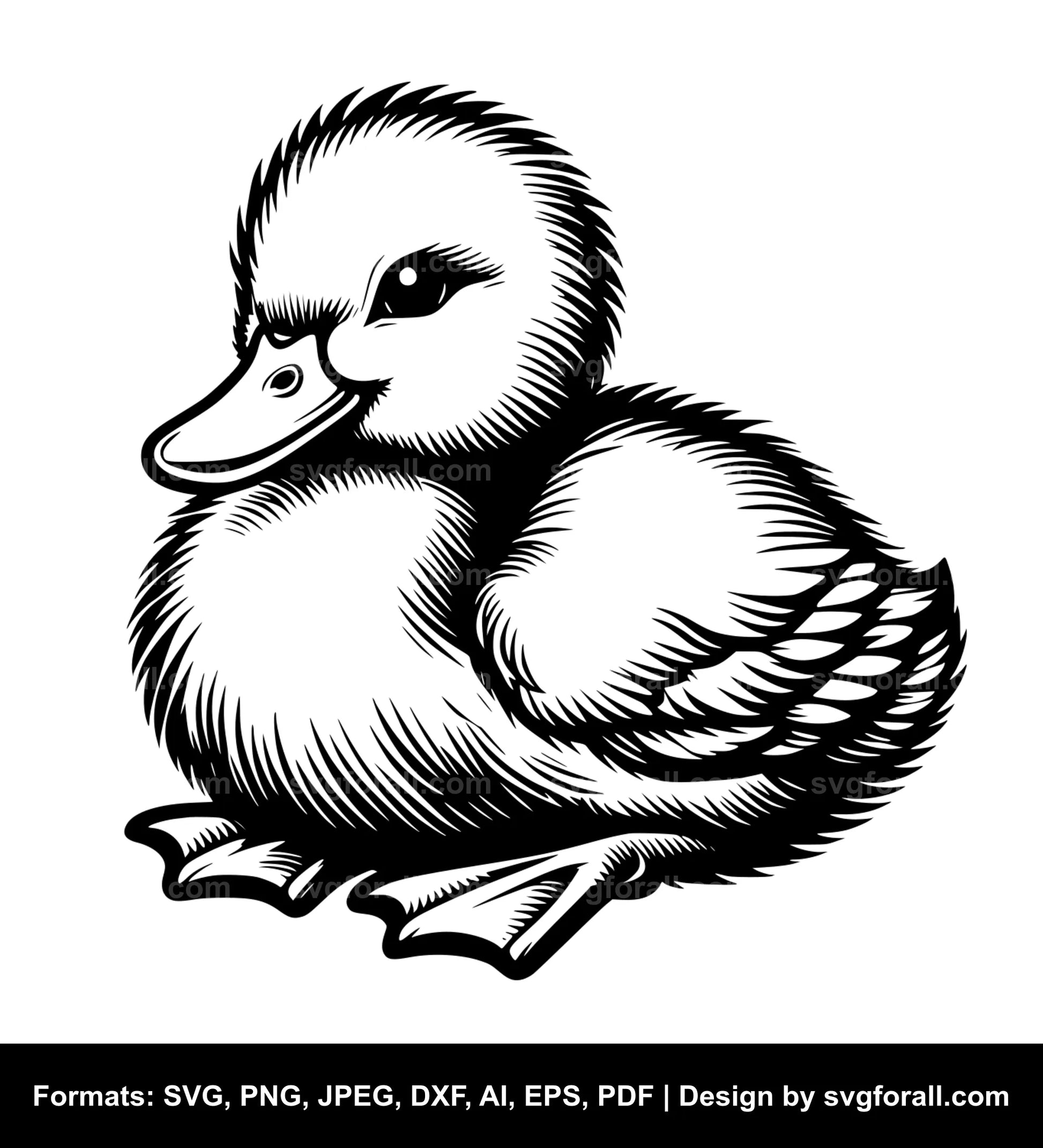 Baby Duck SVG Design