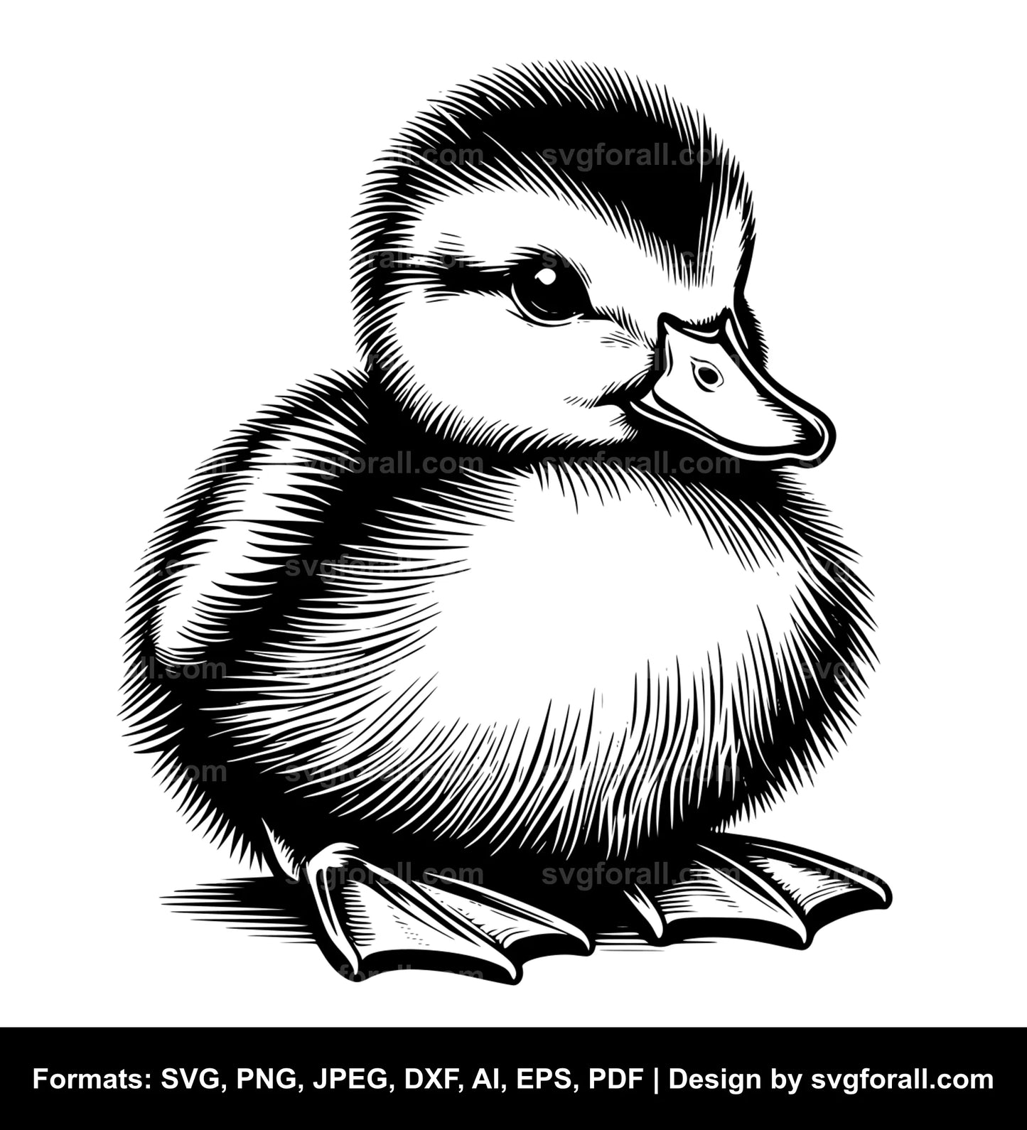 Baby Duck SVG Vector