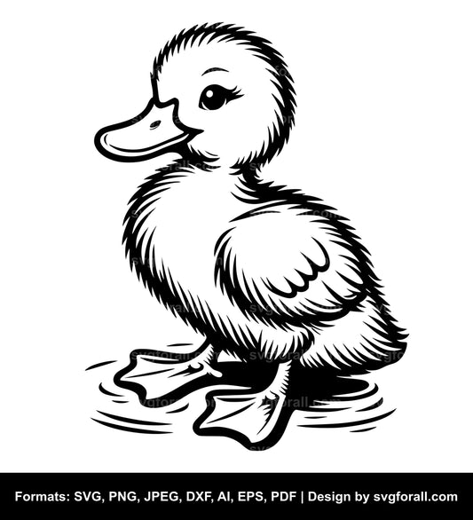 Baby Duck Vector SVG