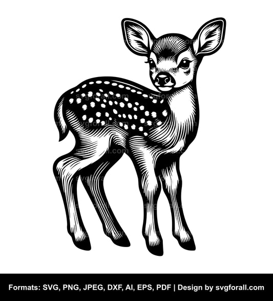 Baby Fawn SVG File