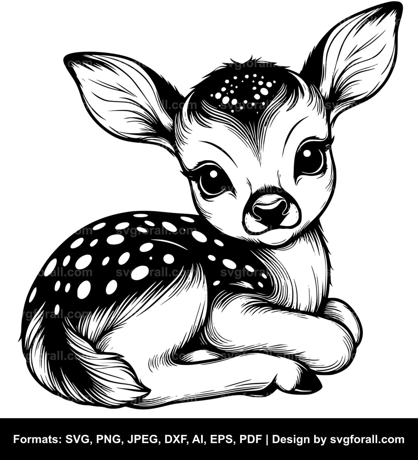 Baby Fawn SVG PNG