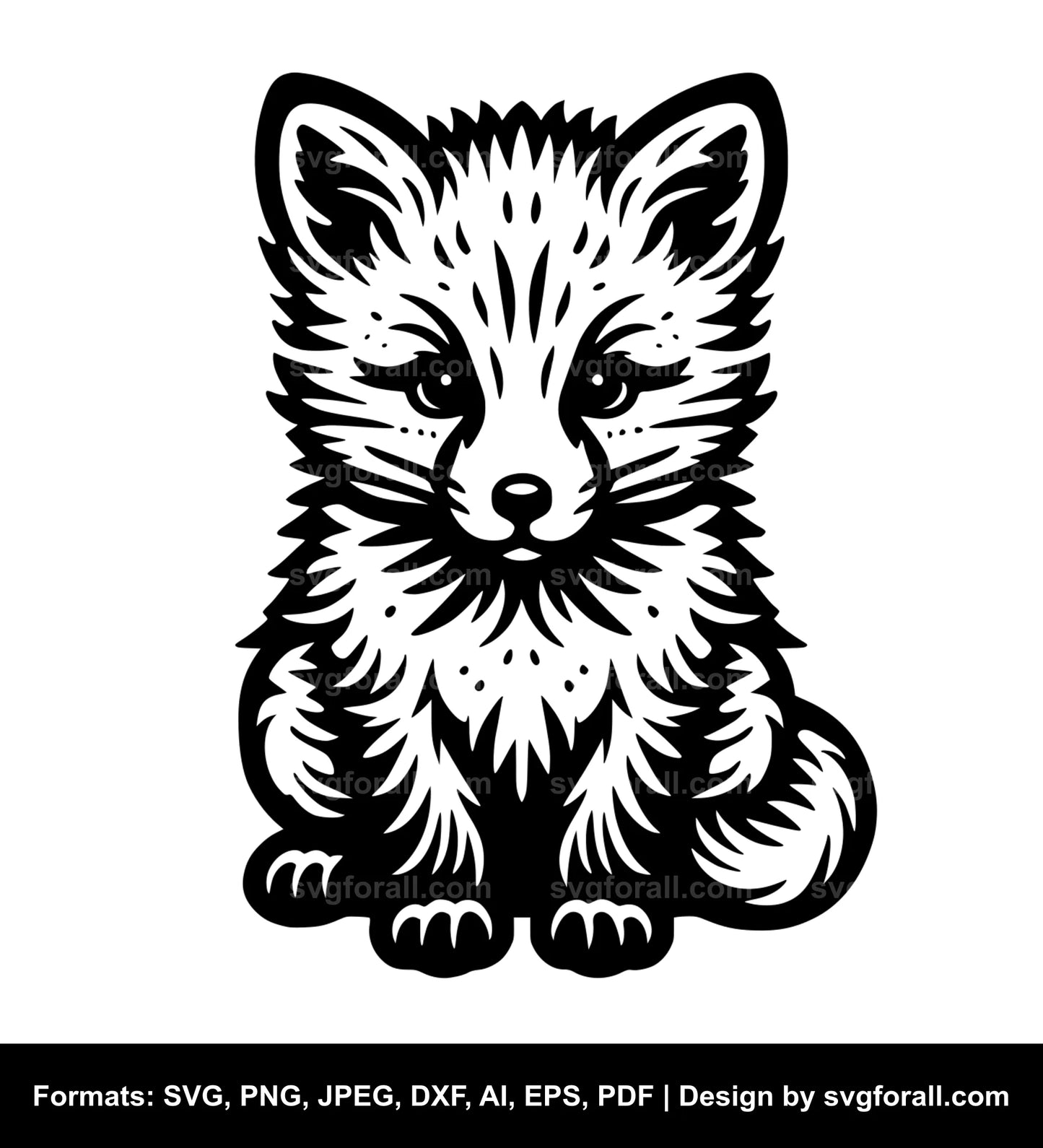 Baby Fox SVG Design