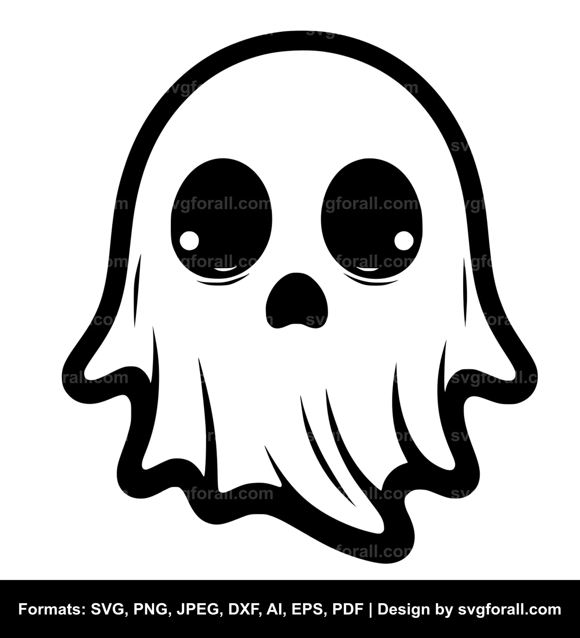 Baby Ghost Clipart SVG