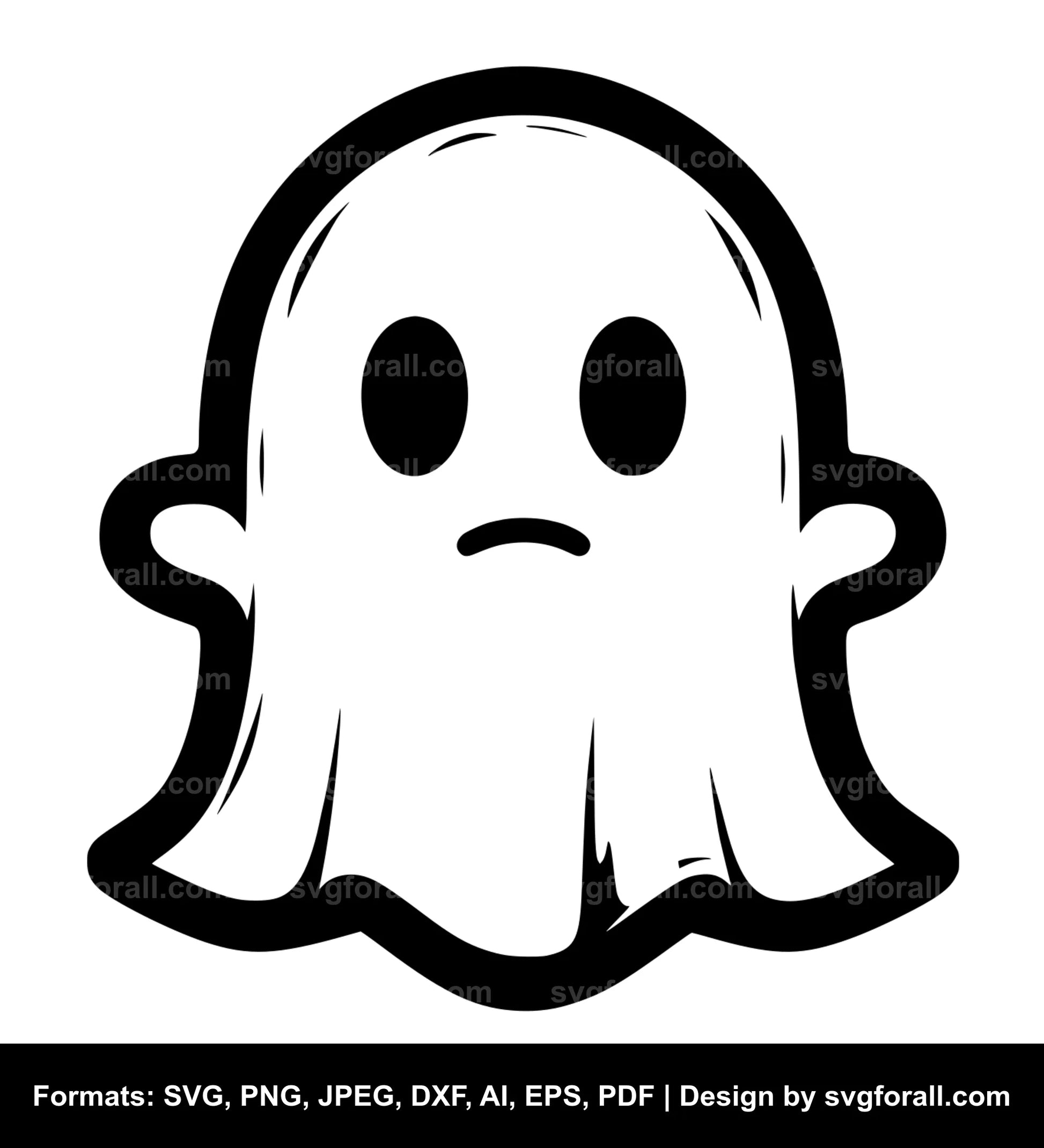 Baby Ghost Face SVG File