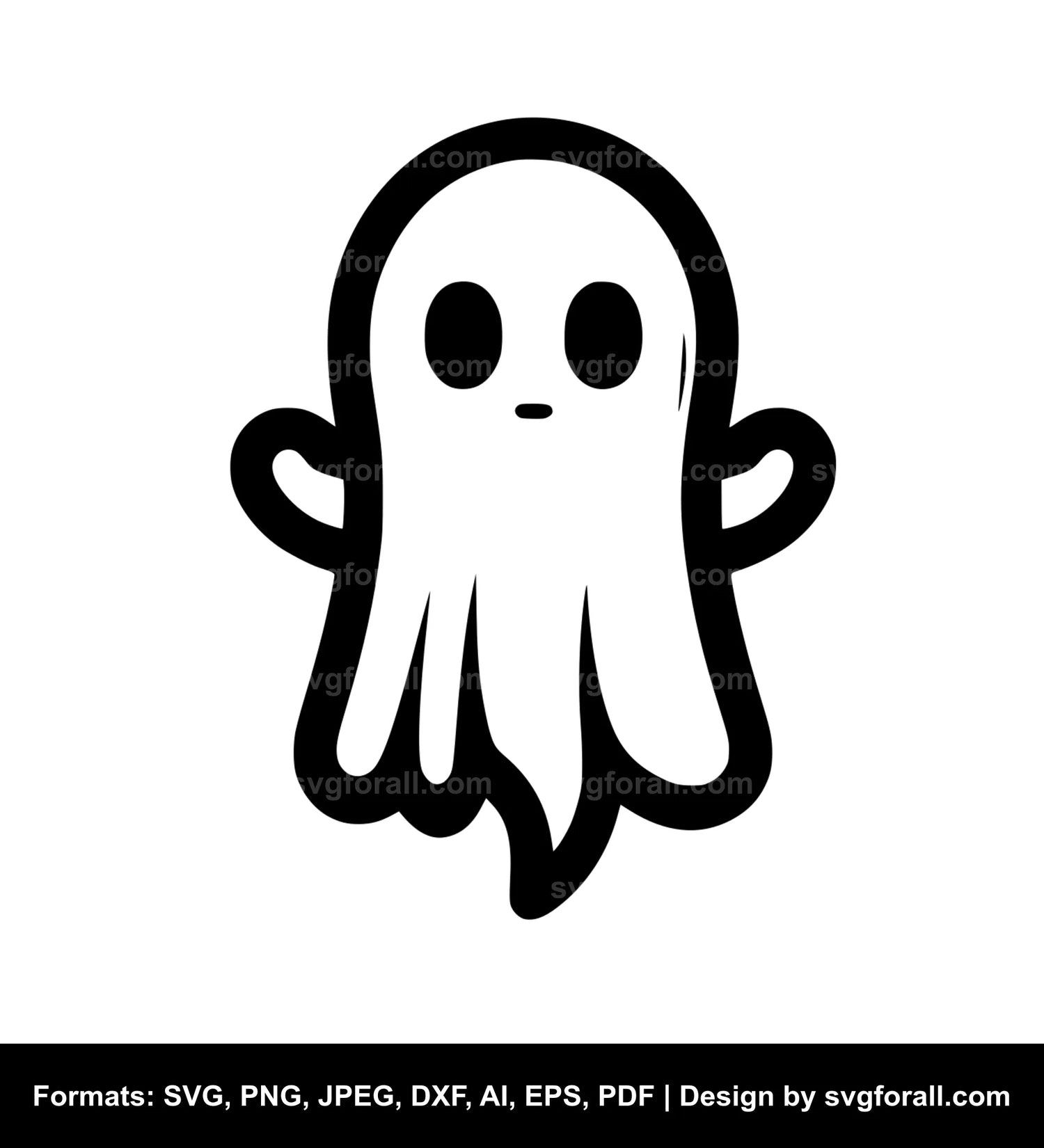 Baby Ghost SVG Clipart