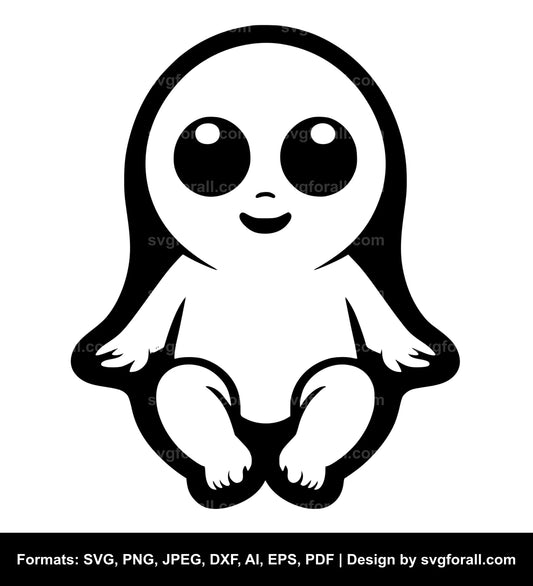 Baby Ghost SVG File