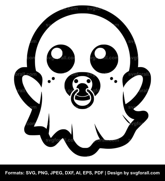 Baby Ghost SVG Vector