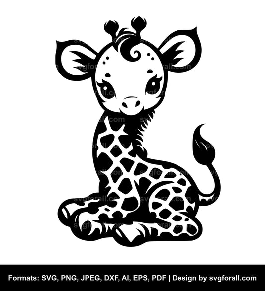 Baby Giraffe SVG