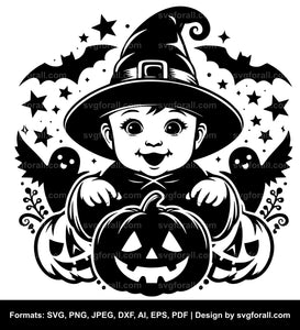 Baby Girl Halloween SVG