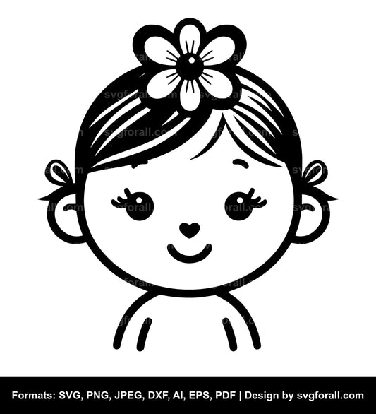 Baby Girl SVG PNG