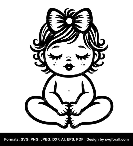 Baby Girl SVG Vector