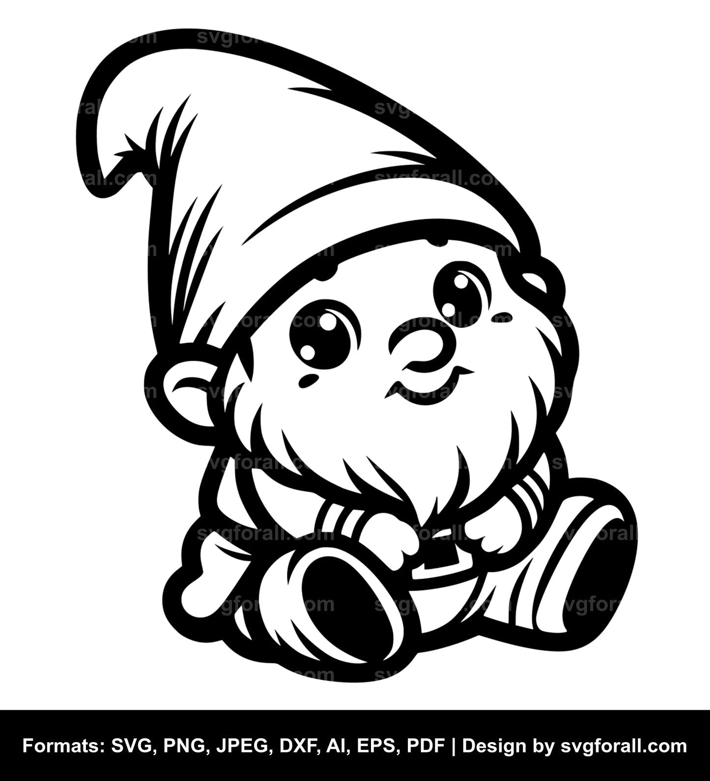 Baby Gnome Vector SVG