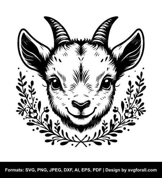 Baby Goat SVG File