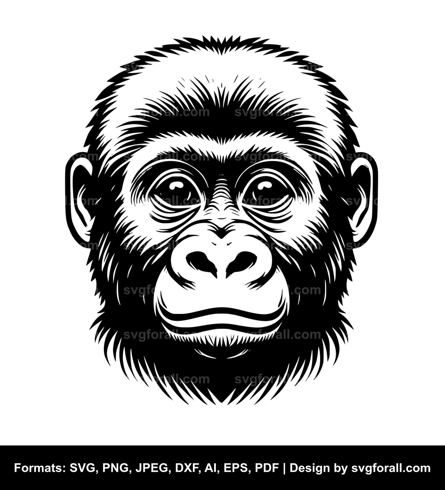 Baby Gorilla SVG