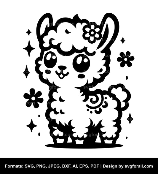 Baby Llama Cricut SVG