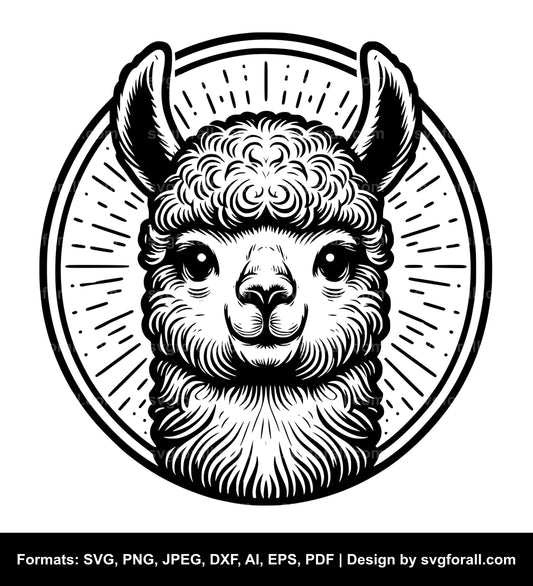 Baby Llama SVG File