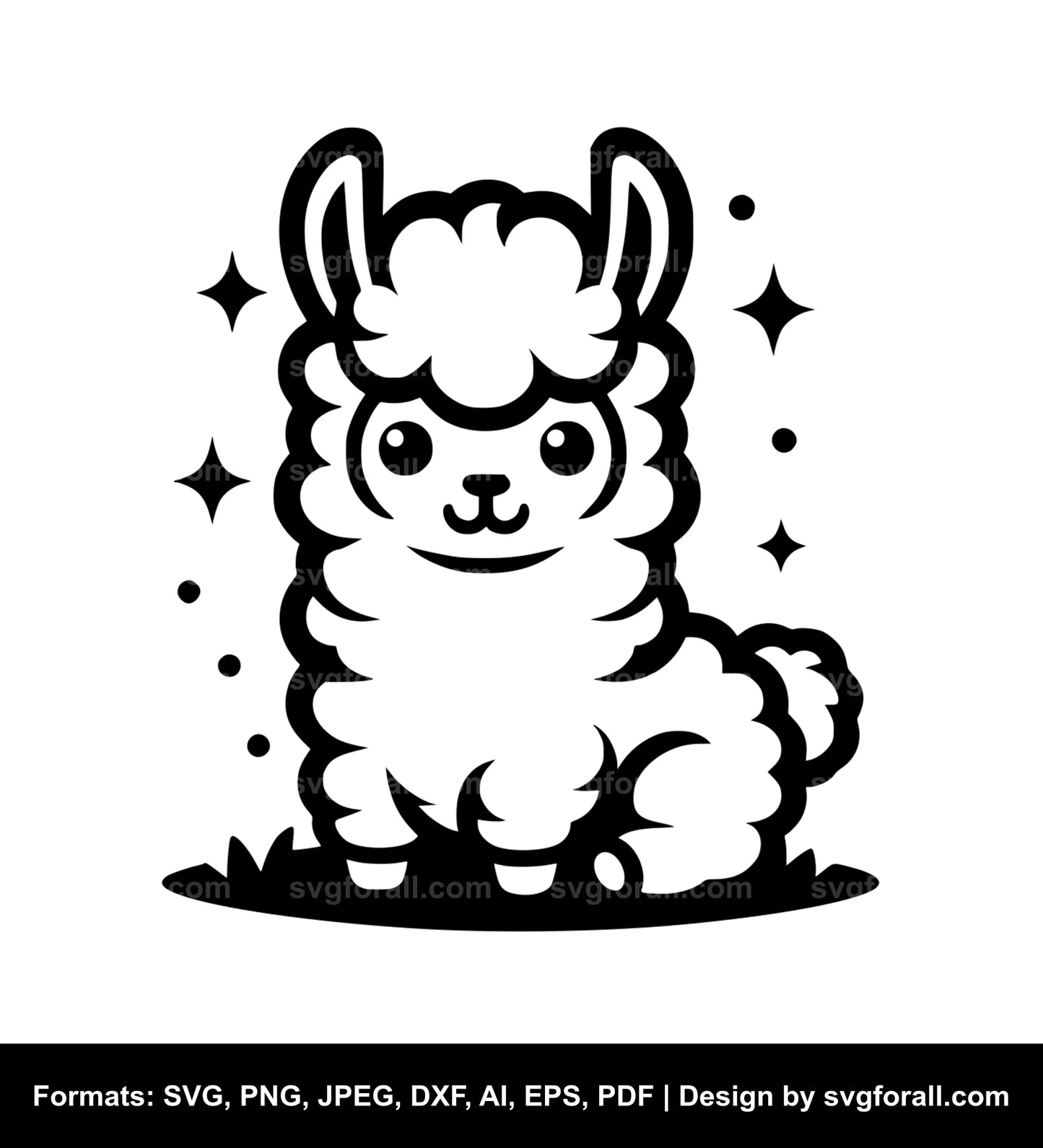 Baby Llama SVG PNG