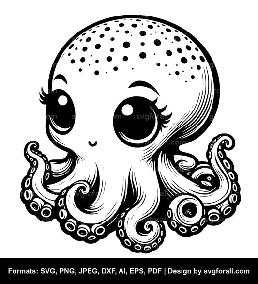 Baby Octopus Cricut SVG