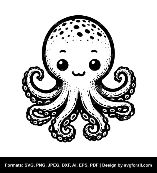 Baby Octopus SVG