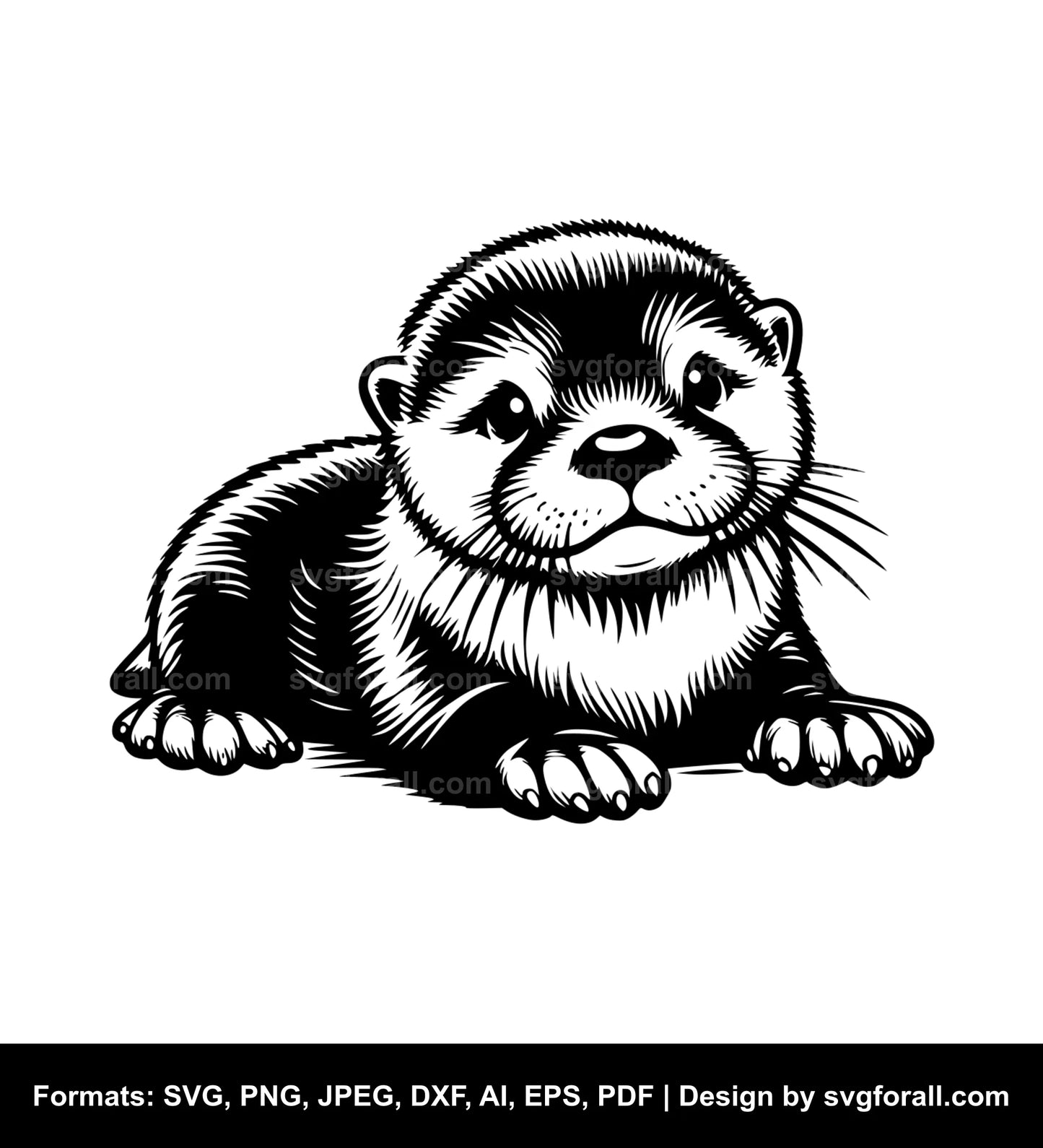 Baby Otter SVG