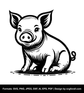 Baby Pig SVG