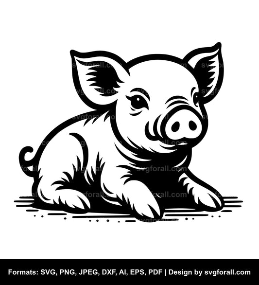 Baby Pig SVG