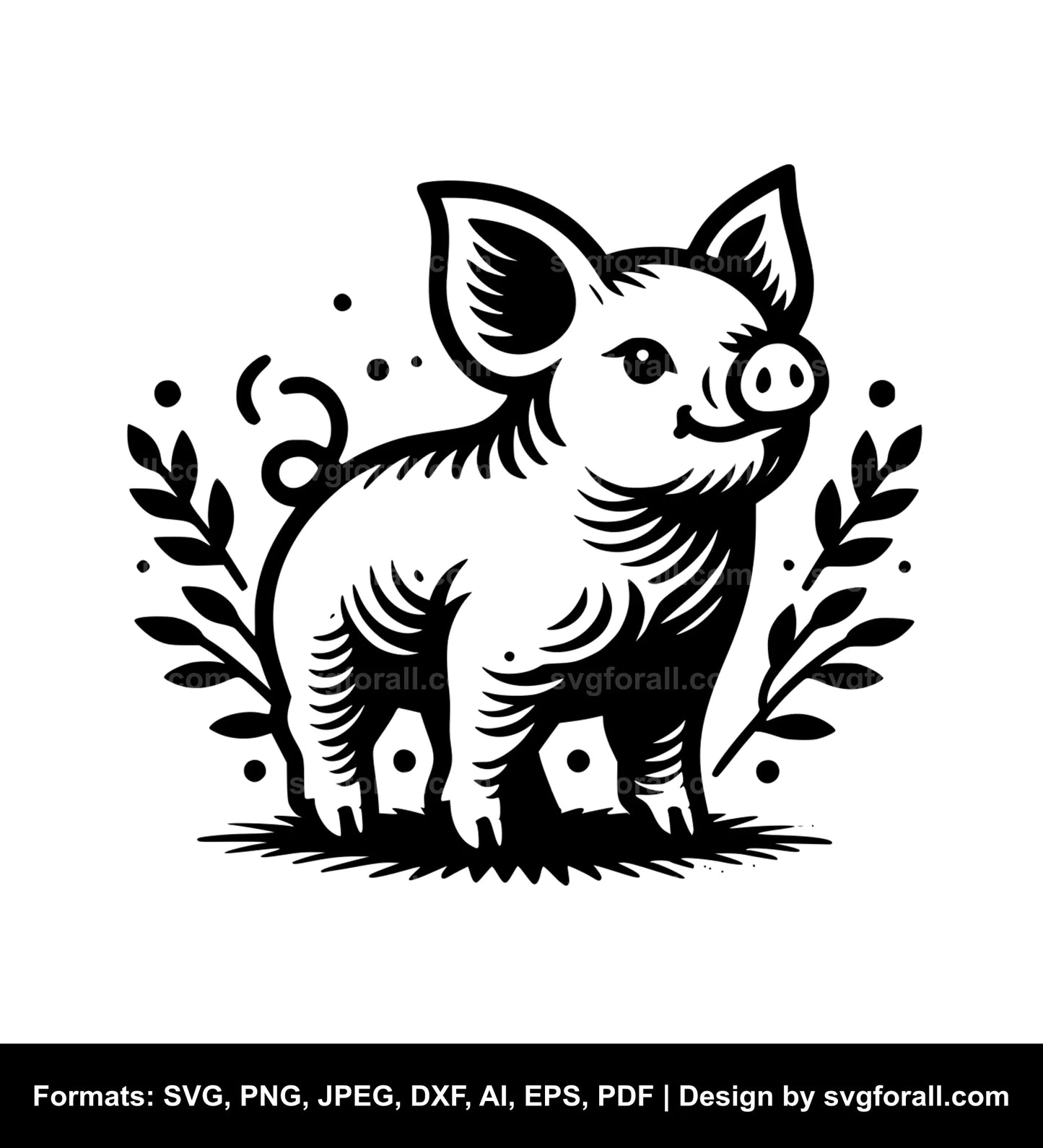 Baby Pig SVG File