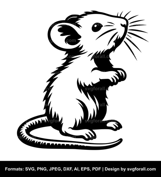 Baby Rat Black SVG