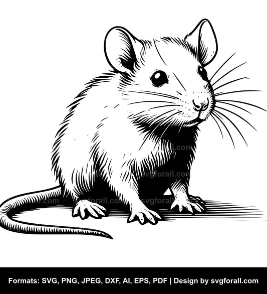 Baby Rat SVG File