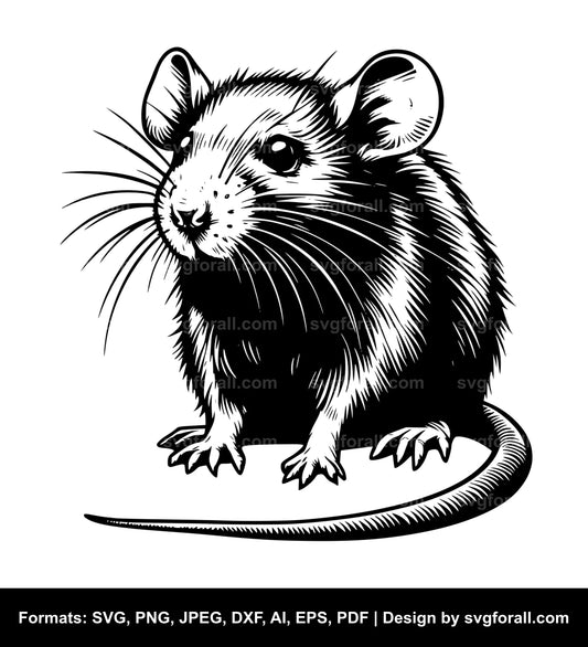 Baby Rat SVG Vector