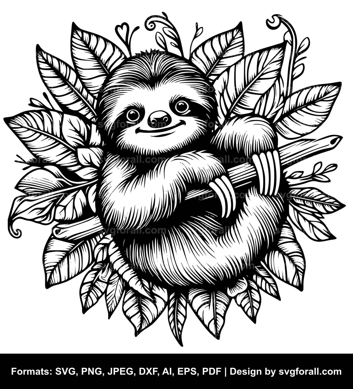 Baby Sloth Cricut SVG