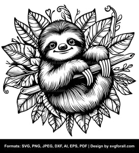 Baby Sloth SVG