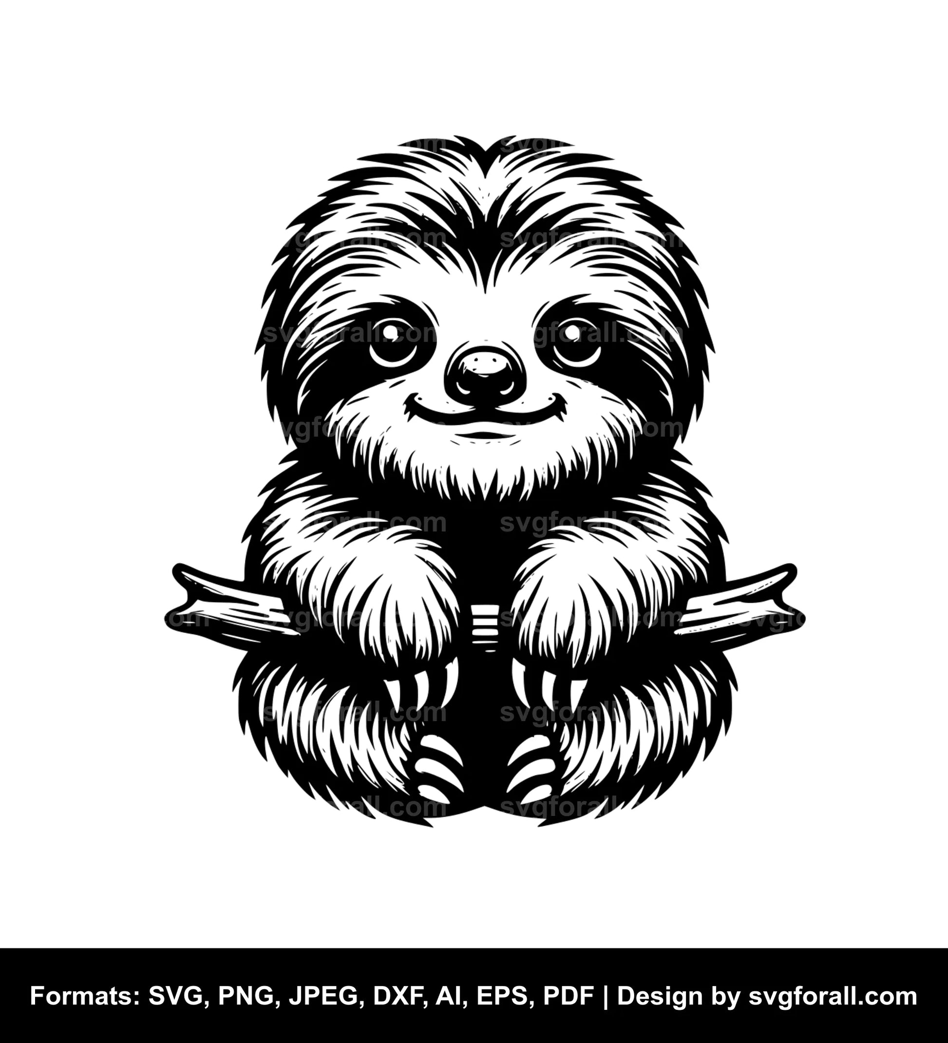 Baby Sloth SVG