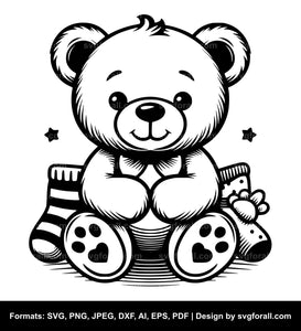 Baby Teddy Bear SVG