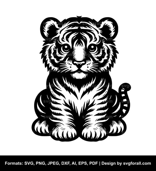 Baby Tiger SVG