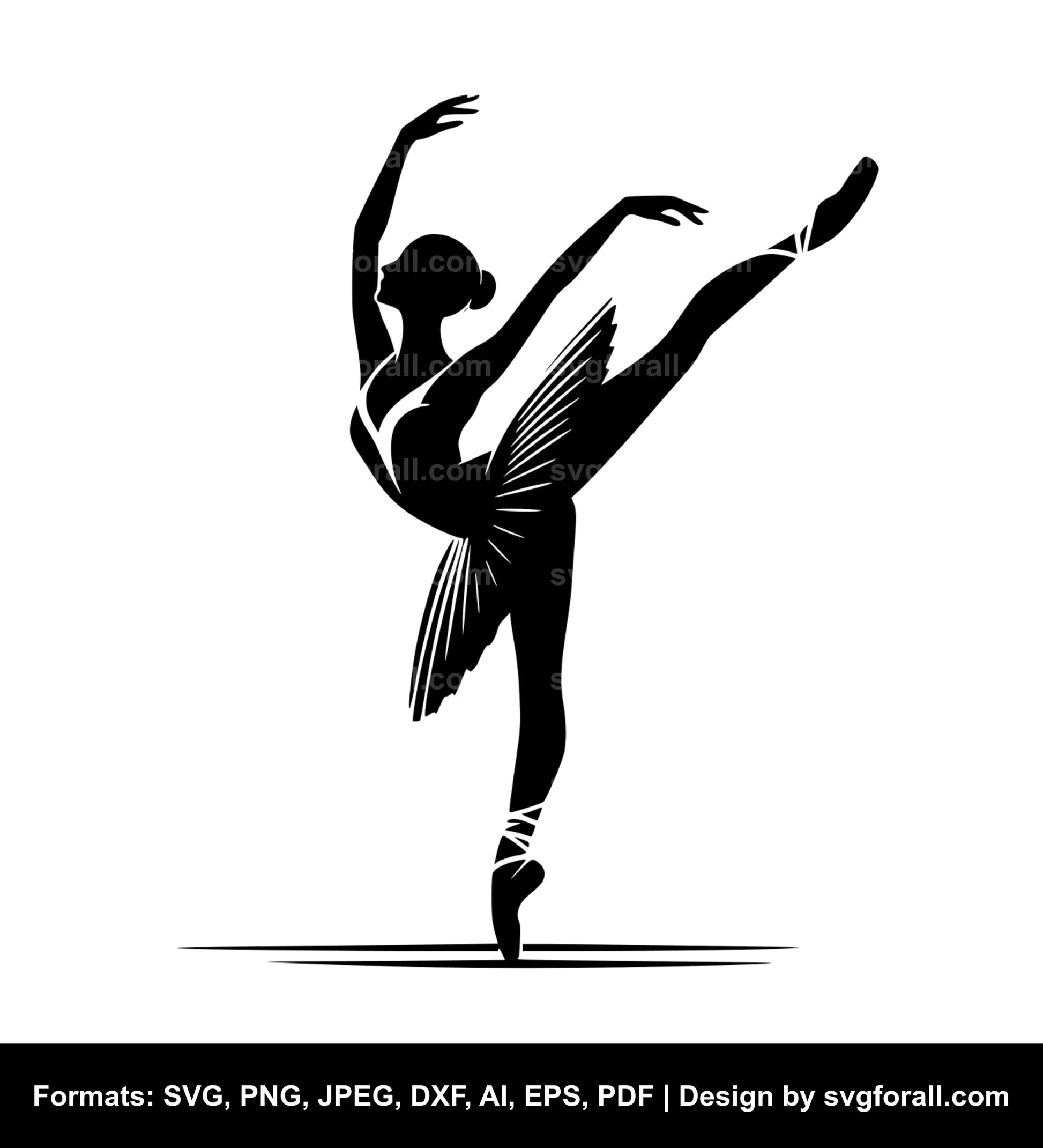 Ballerina Black SVG