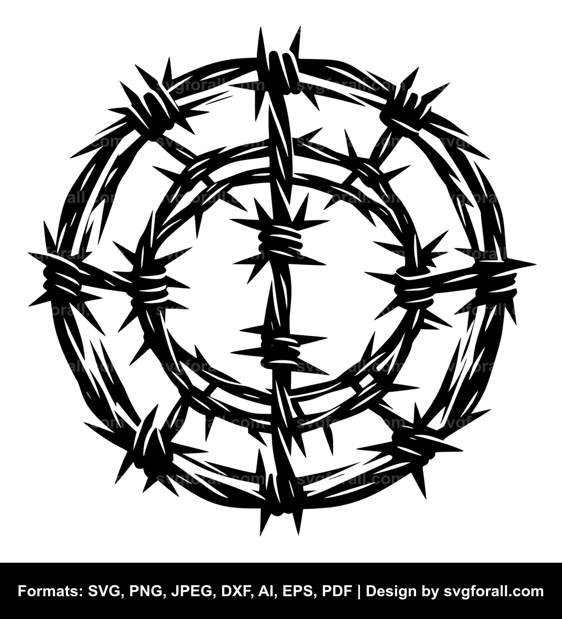 Barbed Wire SVG File