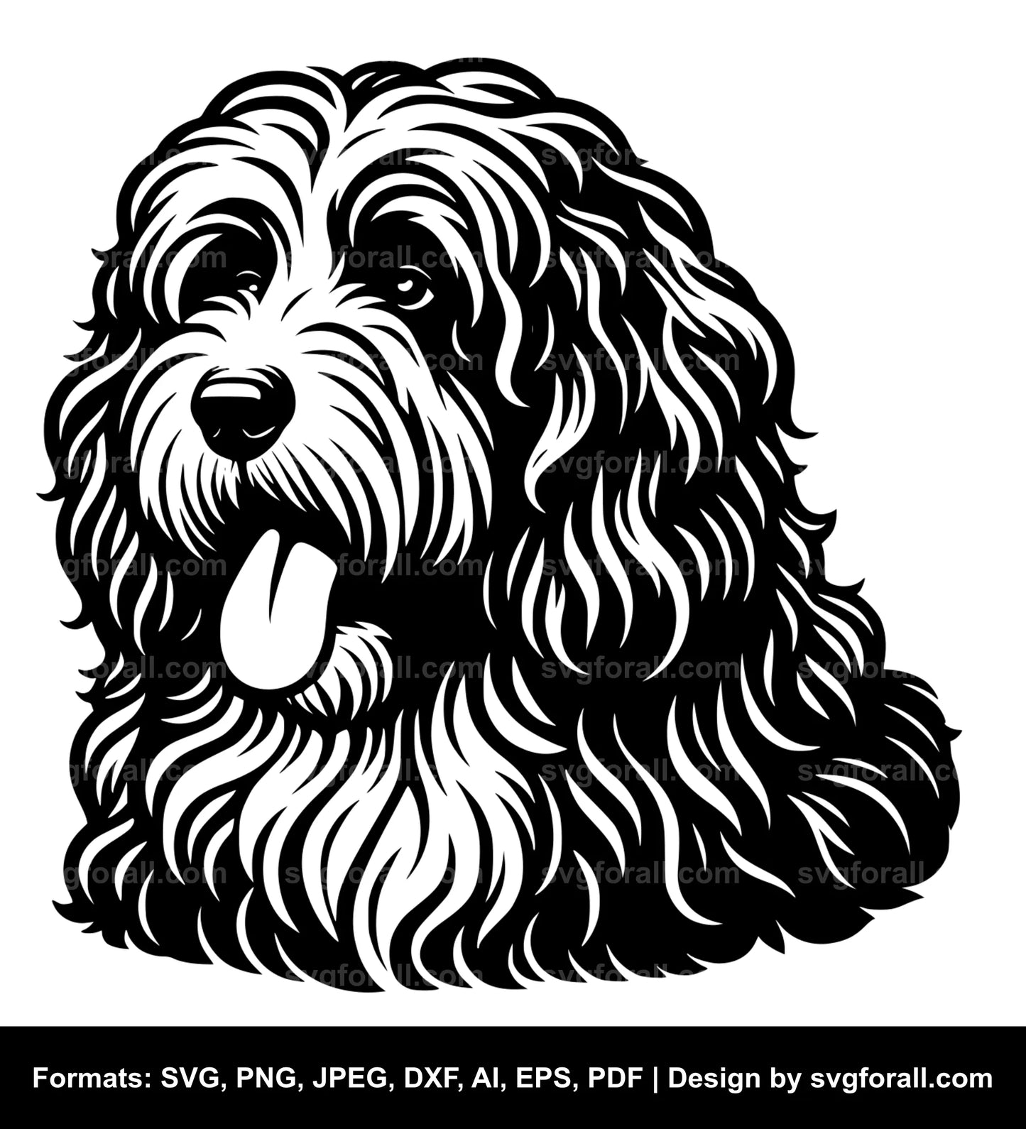 Barbet Dog SVG Vector