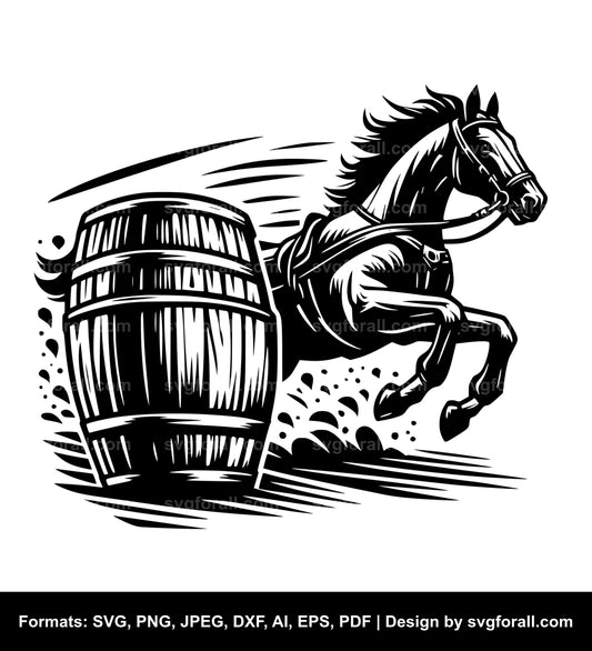 Barrel Racing SVG File